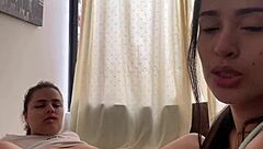 Lesbian Surprise on Neighbors Phone Intense Sex