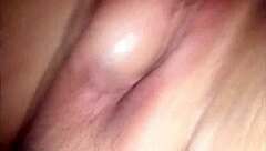 Wife takes huge cock while husband watches her moan