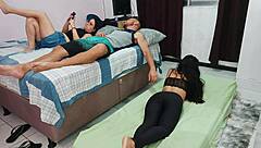 wife shares room with friend for steamy fun