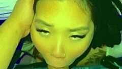 back room crazy hot sloppy blowjob and fucking slutty asian pov missionary