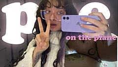 look at me peeing wild on european trip flight