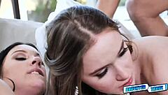 Brunette teen sluts share mature monster cocks experience