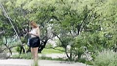 Big ass stranger rides creampie in taxi miniskirt