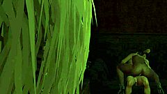 ebony milf deepthroats bbc at triangle club orgasm