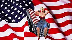 Granny America gags deep on thick cocks in close-up mature suck session