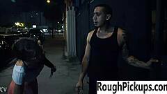stranger picks up babe for extreme rough ass pounding