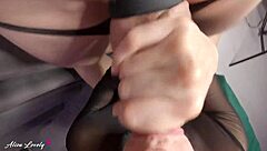 oh youll wanna suck cocks like me sloppy pov blowjob thru nylon panties cum swallow!