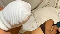 Young Pinay Roommate's Pussy Pounded Close-Up by Old Cock