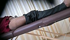 Lucky patient receives steamy handjob from horny doctor