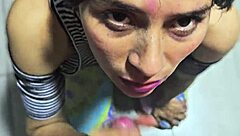 hermanastro gets horny seeing my ass and fucks me hard