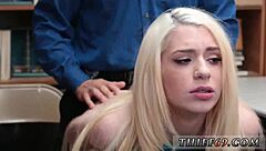 Young Blonde Teen Ass Fucked By Police Uniform