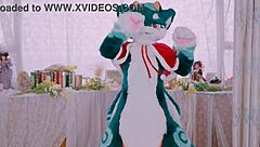 Cute Dragon Dances Furry Style