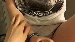 Tight pussy tempts touching my throbbing hard cock