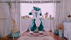 Cute Dragon Dances Furry Style