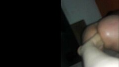 wife fists hubby's ass with her foot deep
