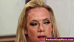 dick craving british milf's pov facial blowjob