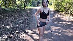 brazilian latina teen anal fucked outdoors tight ass