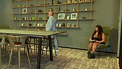 dominatrix mistress april punishes slave with toes!