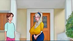 old widow gags on fat young cock at wedding