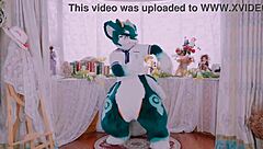 Cute Dragon Dances Furry Style