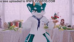 Cute Dragon Dances Furry Style