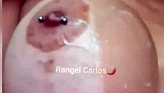 Rangel Carlos blasts cum on her heaving tits