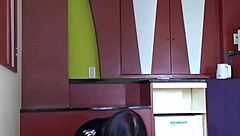 Brutal ball kicking torment in fierce gold kick action