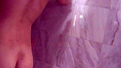 ally's sensual bath turns into lover's steamy bathroom fuck