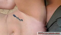 Redhead Big Tits Girl Sucks Old Man Facial Outdoor