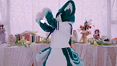 Cute Dragon Dances Furry Style