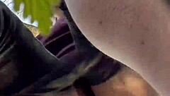 kinky redhead milf humiliated to forest bdsm orgasms