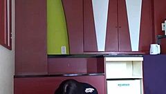 Brutal ball kicking torment in fierce gold kick action