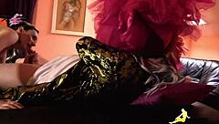 horny milfs dance in club.