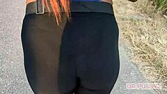 fiery redhead big ass ebony gym workout filmed by lover amateurs