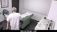 shy teen nurse hides reports with doctor pounding her big tits?