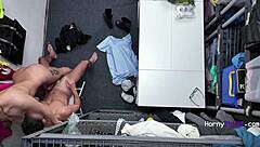 teen thief caught stuffing cum after rough burglar bust