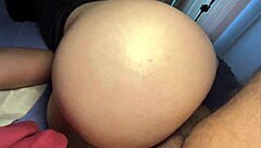 oiled maid's huge white ass engulfs dick during wild room cleaning fuck