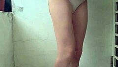 Shemale Ting Xuan Dildo Masturbation Balcony