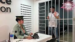 horny police officer fucks cocky foreigner rough office style