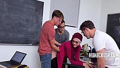 Fuck Your Hijab Milf Teacher's Big Tits Assignment