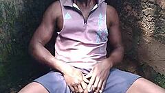 sexy forest romp ends in massive ass cum explosion!