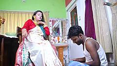 Desi mallu bhabi takes double penetration in hardcore threesome