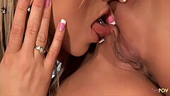 Lesbians Kitchen Toys Strapon Fingering Make Each Other Cum!