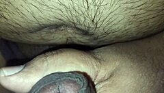 close-up monster cock foreskin peehole play explodes cum