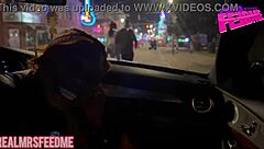 Sloppy Deepthroat Gagging On Dick During Lakers Game Street