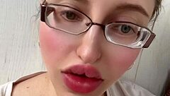 russian blonde with huge tits and glasses fetish
