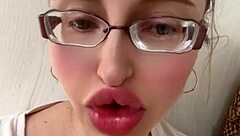 russian blonde with huge tits and glasses fetish