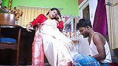 Desi mallu bhabi takes double penetration in hardcore threesome