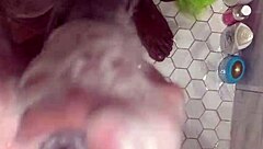 Curious Asian Teen Cleans Monster Cock Makes Cum Twice!