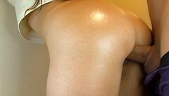 The first time he bent me over for intense doggystyle teen fucking session.